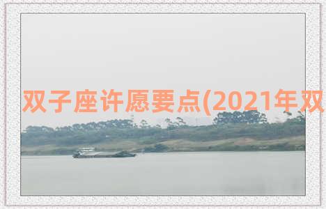 双子座许愿要点(2021年双子座许愿)